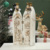 2021 Big Creative Foldable Nativity Scene White Resin Statue
