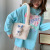 Japanese Ins Cute Bunny Furry Shoulder Bag 2021 Winter New Personality Hand-Carrying Cartoon Fur Bag