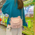 Korean Lovely Bag 2021 New Bear Canvas Bag Messenger Bag Japanese Girl Student Lamb Wool Shoulder Bag