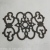  Iron Masteel Flower Hollow Iron Stamping Flower and Leaf Wrought Iron Ornamental Flower Cast Iron Flower Accessories