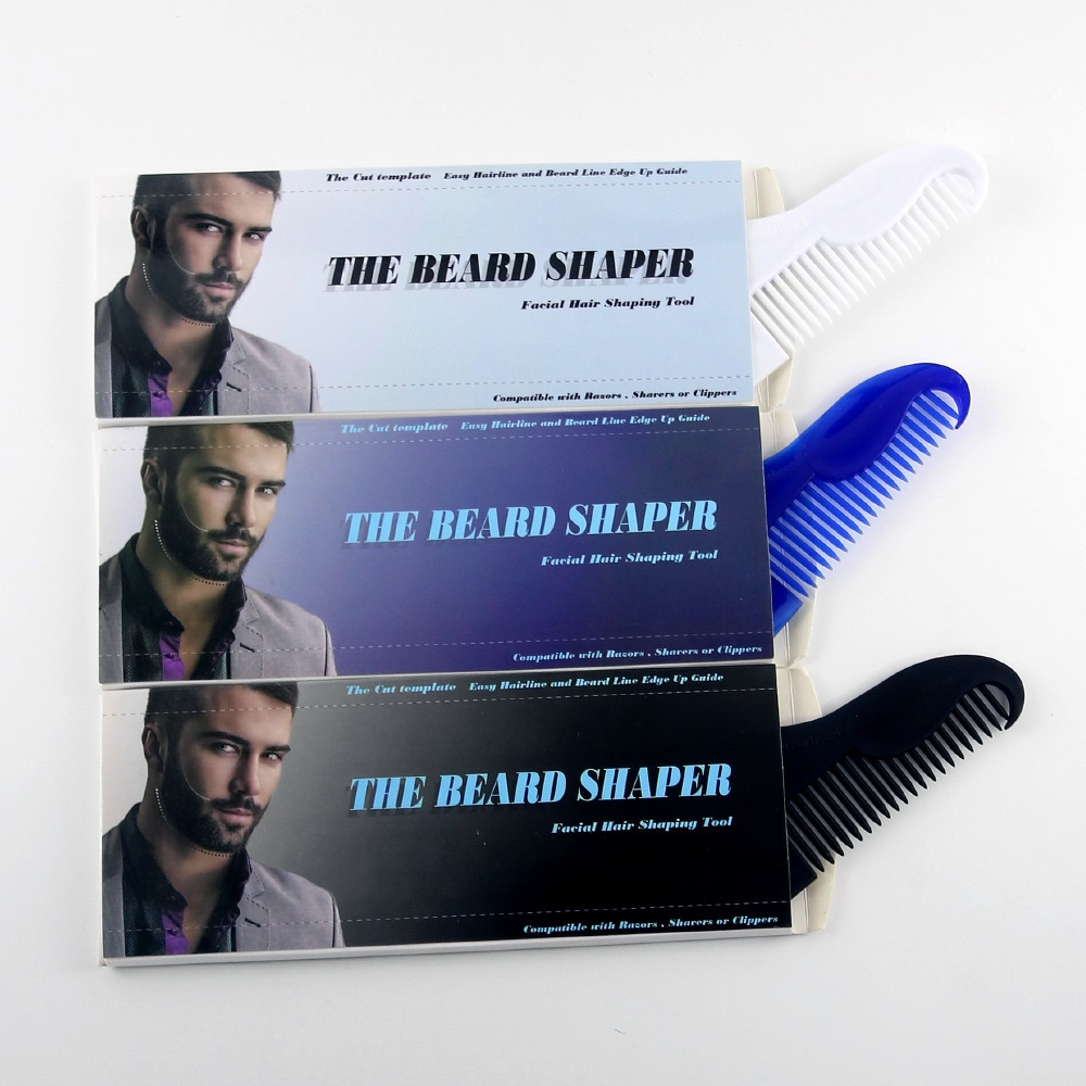 简妆胡子梳子实用塑料胡子造型梳子批发胡须梳子胡子造型模板梳