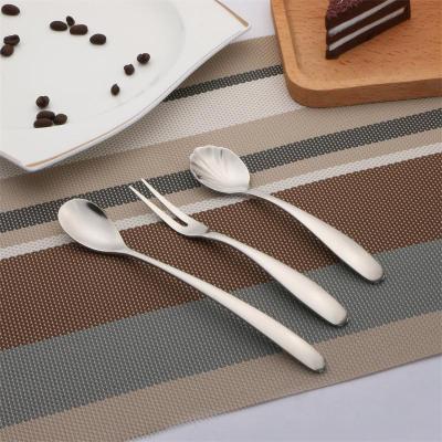 SOURCE Factory Stainless Steel Steak Knife and Fork Western Food European Style Thickening Knife, Fork and Spoon 4-Piece Set of Stainless Steel Tablewares Wholesale