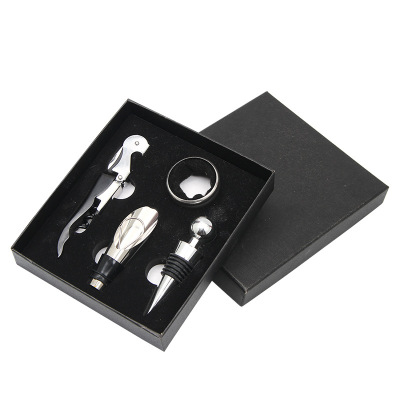 SOURCE Manufacturer Wine Bottle Opener Kit Wine Set Four-Piece Set Tiandigai Wine Set Gift Box