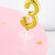 Wholesale Gold-Plated Golden Digital Candle Creative Multi-Color Party Birthday Digital Candle PVC Boxed Digital Candle