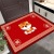 Tiger Year Door Mat Red Festive Foot Mat Entrance Non-Slip Cartoon Carpet Bedroom Bedside Mats Factory Wholesale