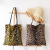 Korean Style Retro Simple Handbag Ins Fashionable Leopard Pattern Casual Cloth Bag Net Red Ocean Fashion Shoulder Bag