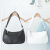 Korean Simple Retro Underarm Bag Simple Western Style Fashion Solid Color Tote Internet Celebrity French Soft Leather Shoulder Bag for Women