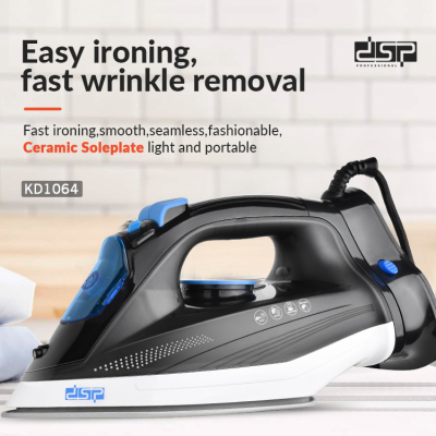 DSP DSP High Power Steam and Dry Iron Portable Charging Cordless with Base Dry Ironing Handheld Pressing Machines