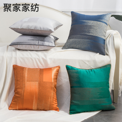 Modern Simple and Light Luxury Home Model Room Bed & Breakfast Living Room Backrest Pillow Decoration Designer Cushion Square Pillow Wholesale