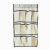 Beige Plain Non-Woven Storage Hanging Bag, Foreign Trade Order Storage Clothes Storage Hanging Bag