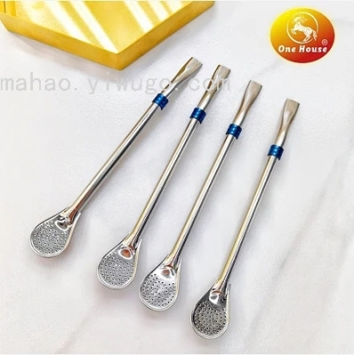 Stainless Steel Filter Straw Spoon