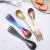 304 Double-Headed Stainless Steel Tableware Outdoor Fork Spoon Integrated Multifunctional Fork Creative Octopus Dual-Use Spoon