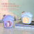 New Crown House Humidifier Desktop Cartoon Humidifier Multifunctional Bedroom Small Night Lamp Humidifier