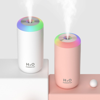 Cross-Border New Arrival Colorful Horse Running Light Mini USB Atomizer Air Portable Colorful Cup Car Humidifier