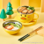 M04-6027 AIRSUN 304 Stainless Steel Small Yellow Duck Instant Noodle Bowl Double-Layer Portable Fast Food Cup Student Dormitory Bowl