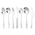 Stainless Steel Tableware Set Western Food/Steak Knife, Fork and Spoon Coffee Spoon Household Soup Spoon Thickened Children's Fork Long Handle Spoon