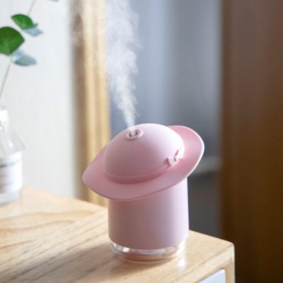 New Hat Humidifier Mini USB Small Humidifier Atmosphere Glowing Night Lights Air Humidification Mute