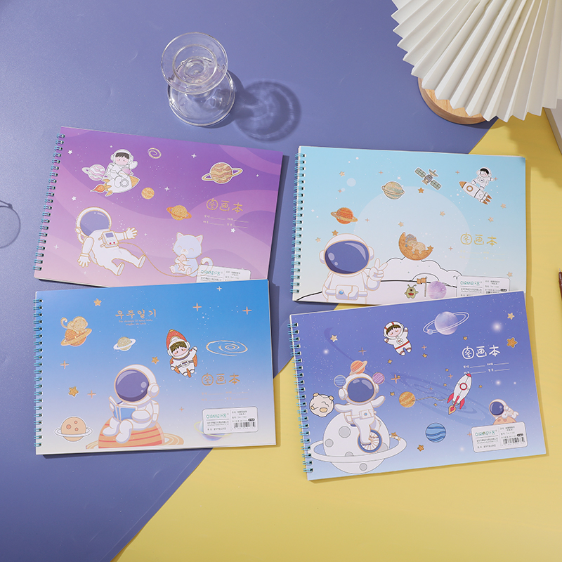 【纤客】线圈图画本速写绘画制图手绘本小学生儿童空白美术涂鸦本