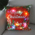 2021 New Foreign Trade Colored Lights Christmas Glow Pillow Led Light Pillow Creative Flower Super Soft and Short Plush Pillow Cover