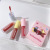 Kakashow Soft Pink Sagiri Feeling Mini Lip Mud Three Brushes Set Matte Finish Lip Gloss Air Lip Lacquer Gift Box