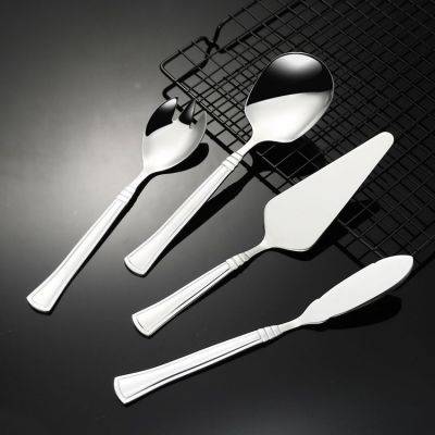 Stainless Steel Western Tableware Hotel Steak Knife, Fork and Spoon Suit plus Logo Long Spoon Thickened Coffee Spoon
