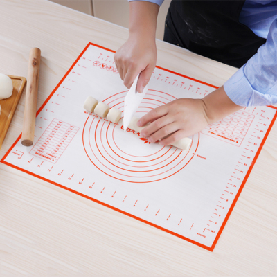 Free sample 40x60cm non-slip food grade silicone baking mat with measurements