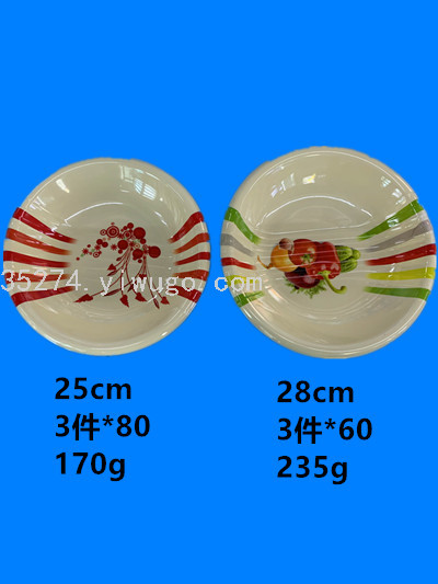 密胺餐具 密胺库存现货 密胺盘 美耐皿贴花盘子 整柜装价格优惠