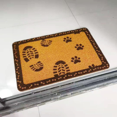 Cross-Border Foreign Trade Floor Mat Simple Home Mat PVC Wire Ring Pad Sand Scraping Dust Removing Stain Resistant Non-Slip Stall Mat