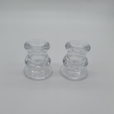 European-Style Pole Candle Candlestick Hotel Household Glass Candlestick Pole Candle Candlestick