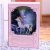 2021 new resin purple fairy and unicorn desktop book led lum