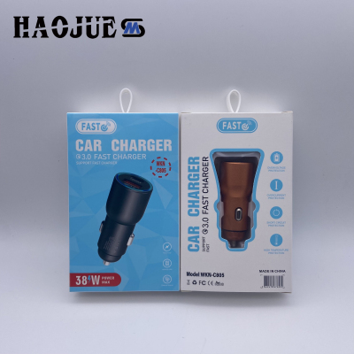 Mini Version a + C Mobile Phone Smart Car Charger 20W Fast Charging Car Charger One for Two USB + Type-C  Car Charger