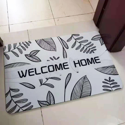 2022 New Floor Mat Door Mat Doorway Floor Mat Bathroom Bathroom Short Velvet Water-Absorbing Non-Slip Mat Manufacturer