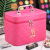 Wholesale Customized Large Capacity Waterproof Cosmetic Bag PU Leather Portable Portable Make-up Bag Storage Box Cosmetics