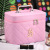 Wholesale Customized Large Capacity Waterproof Cosmetic Bag PU Leather Portable Portable Make-up Bag Storage Box Cosmetics