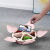 T08 Petals Candy Box Flower Fruit Plate Snack Box Storage Compartment One-Click Opening and Closing Dried Fruit Tray Living Room Creative Collection
