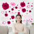 Romantic Valentine's Day Stickers Wedding Room Background Wall Decoration Red Rose Removable Wall Stickers