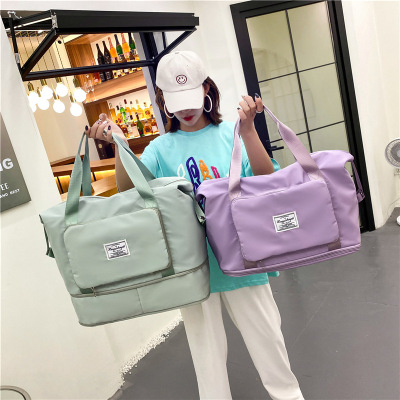 Wholesale Dry Wet Separation Exercise Portable Shoulder Bag Yoga Fitness Bag Large Capacity Travel Bag Foldable Expansion