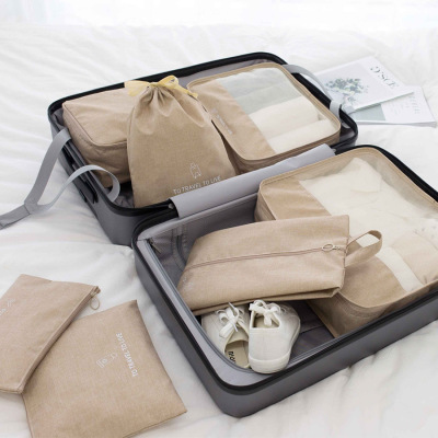 Travel Life Buggy Bag Seven-Piece Underwear Storage Organizing Waterproof Bag Travel Clothes Storage Bag New 7-Piece Set