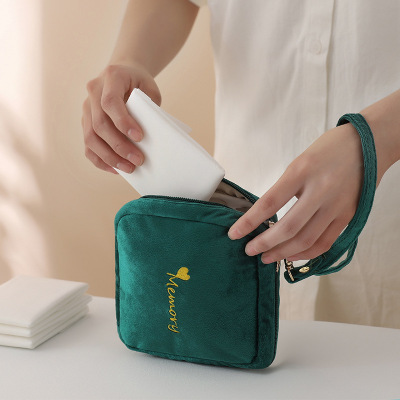Sanitary Pads Sanitary Napkin Storage Bag Portable Coin Purse with Handle Pads Bag Sundries Storage Bag Stall Storage Bag