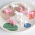 Korean Style Fresh Handmade Earrings Cute Resin Acrylic Pink Pony DIY Earring Accessories