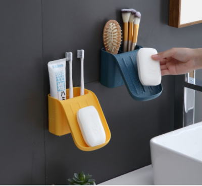 Bathroom Wall-Mounted Soap Box/Storage Rack for Foreign Trade