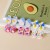 INS Special-Shaped Flower Color Block Face Relief Color Acrylic Pendant DIY Handmade Ornament Earrings Accessories Material