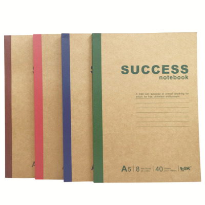 Laite A5 Kraft Paper Retro Notebook Prefect Binding Notepad Simple Soft Surface Copy Notebook Students' Office Stationery