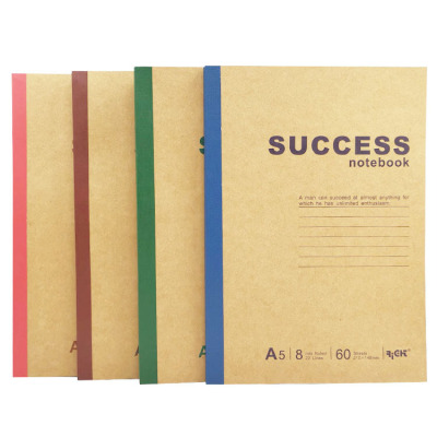 Laite A5 Notebook Kraft Paper Vintage Notepad Simple Student Book Prefect Binding Learning Office Book