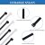 Zipper Cable Tie Heavy-Duty 45.72cm Large Cable Tie Black and White, 60-Pound Strength Nylon Cable Tie