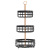 Nordic Iron Fruit Basket Handheld Double Deck Creative Storage Home Kitchen Living Room Snack and Fruit Plate Three-Layer Basket
