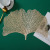 Dining-Table Decoration PVC Leaves Hollow Gilding Placemat Leaf Pattern Heat Proof Mat Placemat for Western Food