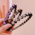 Instafamous Hairband Women's Rhinestone Wave Toothed Headband Korean Style Outdoor All-Matching Hair Fixer Non-Slip Shredded Hairpin Headdress Hairband