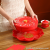 S42-2791 AIRSUN Red Partitioned Candy Tray Dried Fruit Box Fruit Plate Festive Festival Snack Storage Box