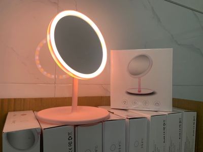 Douyin Online Influencer Led Make-up Mirror Desktop Desktop Mirror Student Convenient Makeup Mirror Color Box Package